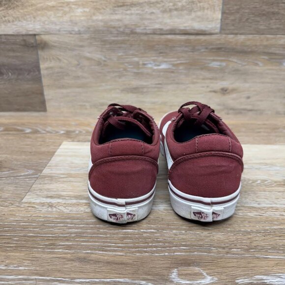 Vans Ward Burgundy Canvas Sneaker Women's Size 6 - Picture 3 of 7